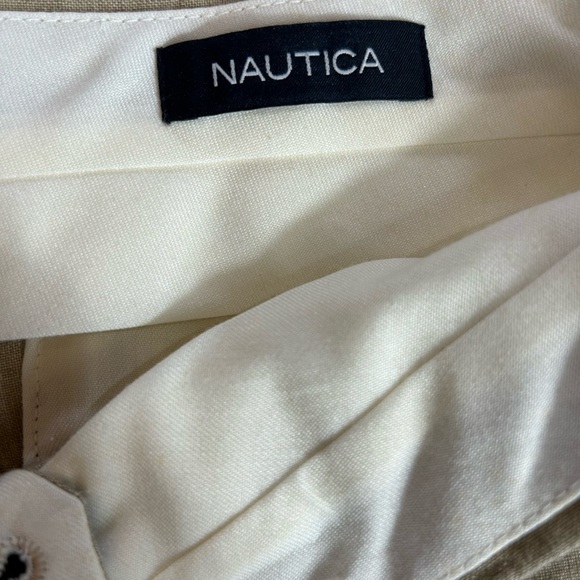 Nautica Men’s 100% Linen Pants Tan Size 34x32 - Picture 2 of 8